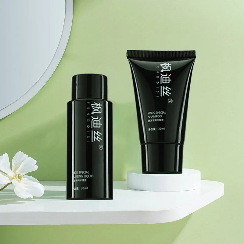 Wholesale 1PCS 30ml+30ml Wig Care Kit – Shampoo & Conditioning Spray Set for Synthetic & Human Hair