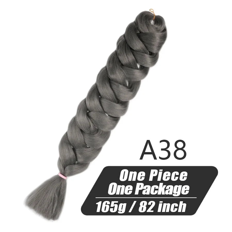 Xpression Crochet Hair Jumbo Braids Hair Kanekalon Expression Hair for Braids Synthetic Braiding Hair Extensions For Women