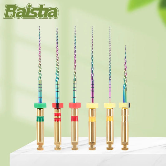 6 Pcs/Box Dental Rotary M3 Rainbow Files Thermal Activation Accessories Endodontic For Root Canal Files Cleaning Dentist Use