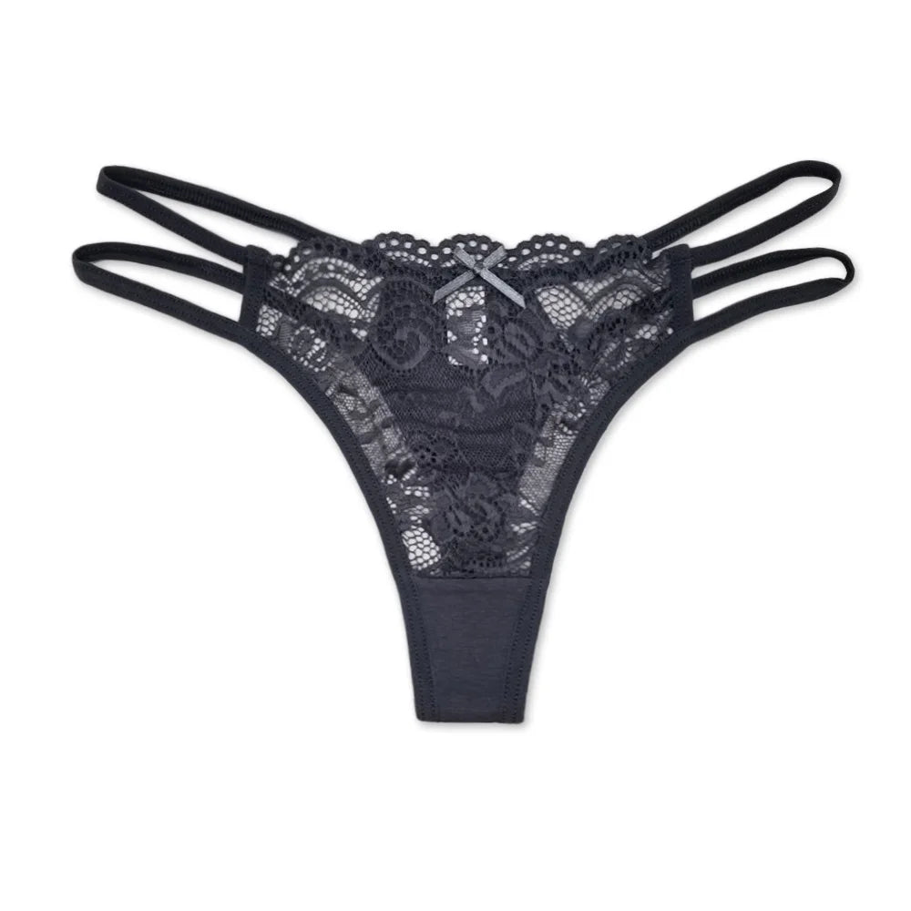 5 PCS/SET Lingerie Sexy Lace Thongs Woman Low G String Girls Underpants M-XL Transparent T-back Underwear Women Panties Viralgem Store