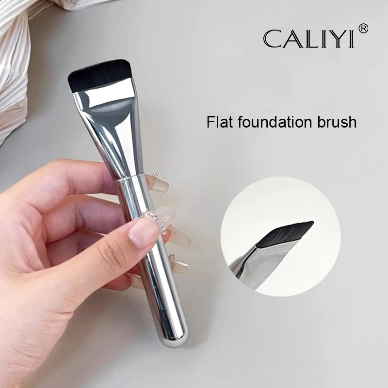 1/3 PCS Flat-head Foundation Brush Ultra-thin Brush Head Traceless Foundation Makeup Brush Cosmetic Tools Viralgem Store