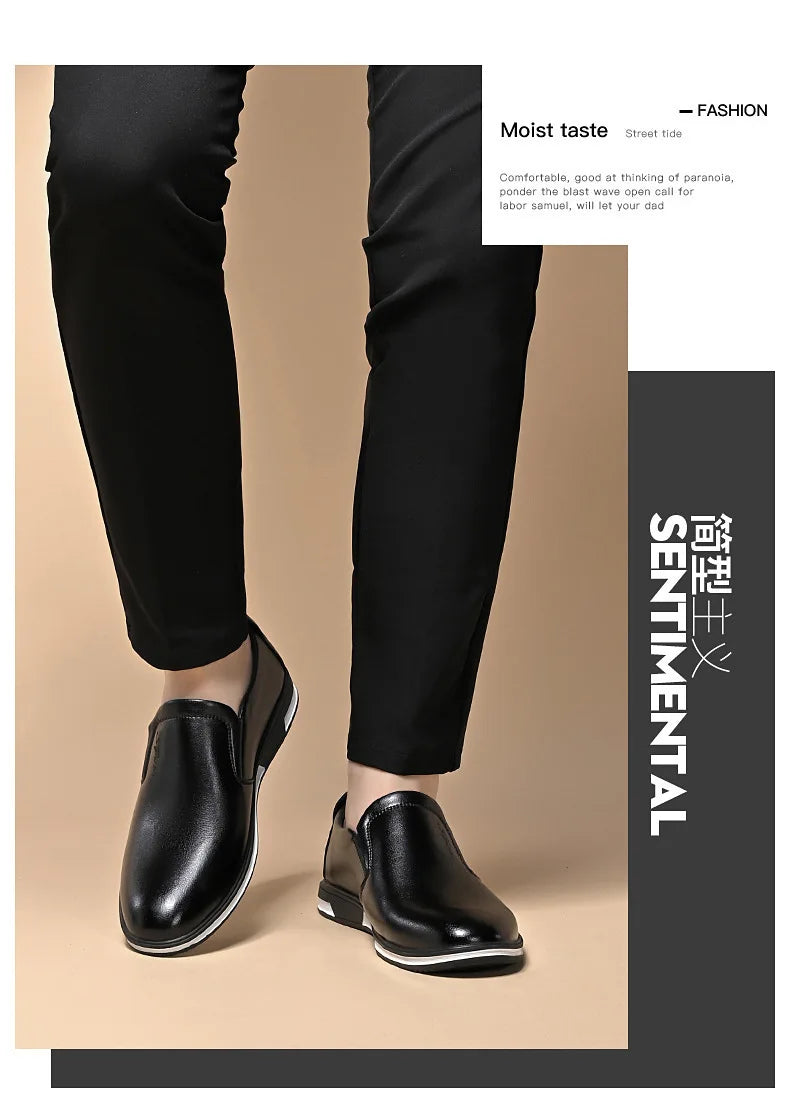 2024 Fashion Elegant Oxford Shoes for Mens Shoes Plus Size Men Formal Shoes Male Wedding Dress Loafers Slip on Masculino Shoes