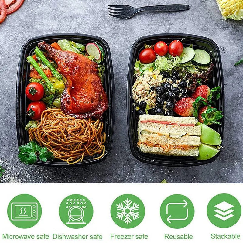 50-Pack Meal Prep Containers Food Storage Lunch Box Reusable To-Go Food Containers Viralgem Store