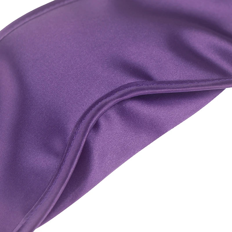 1PC Silk Eye Mask Eyeshade Cover Shade Soft Blindfold Travel Eyepatch Natural Sleeping Eye Patch Sleep Mask Women Men