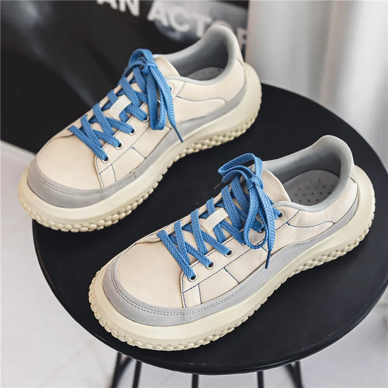 Spring Retro Canvas Shoes Large Toe Cap Men's Shoes Broad Ugly Cute Boots Comfortable Non-slip Wear Resistant Fashion Sneakers