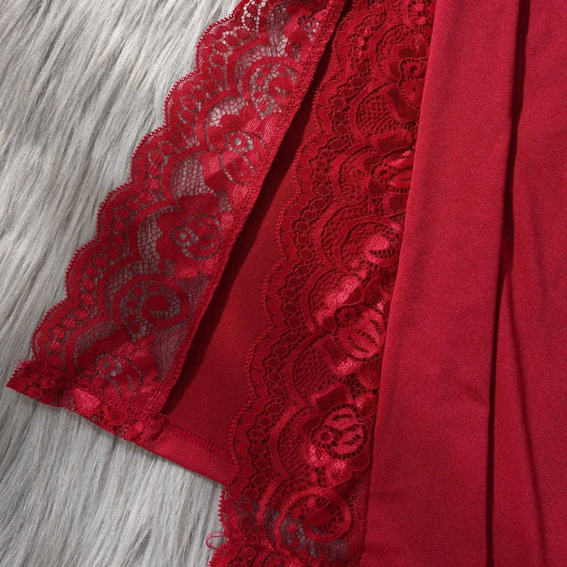 Women's Satin Sexy Nightgown Faux Silk Nightwear Spaghetti Straps Nighties Dress Solid V Neck Sleepwear Sleeveless Night Dress Viralgem Store