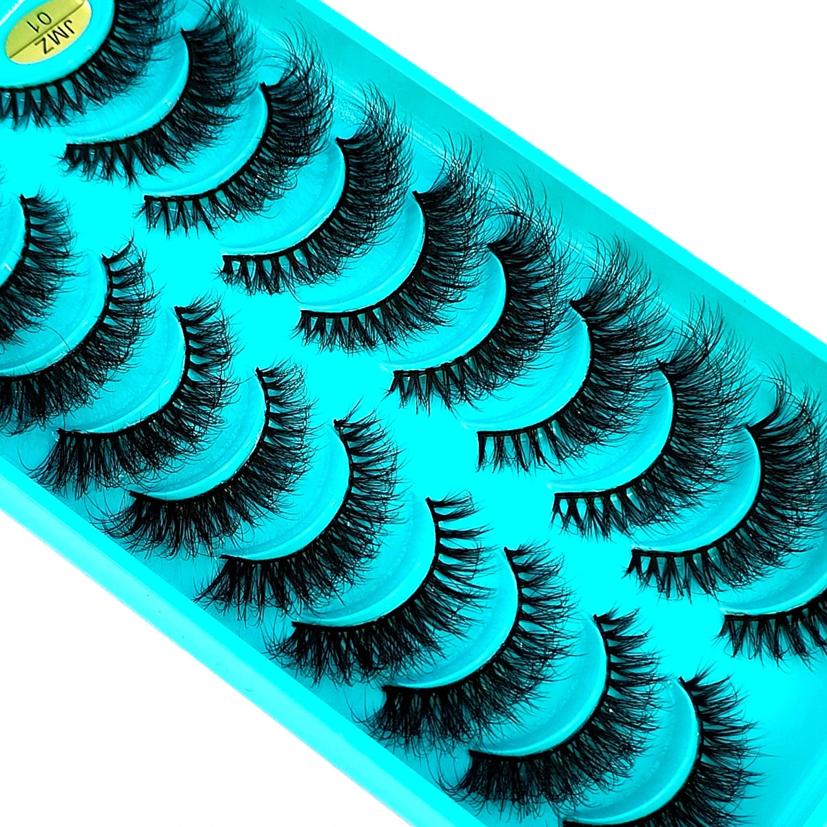 10 Pairs 3D Faux Mink Lashes Fluffy Soft Beauty Wispy Natural Short False Eyelashes Curly lashes Makeup Classic Thick eyelashes