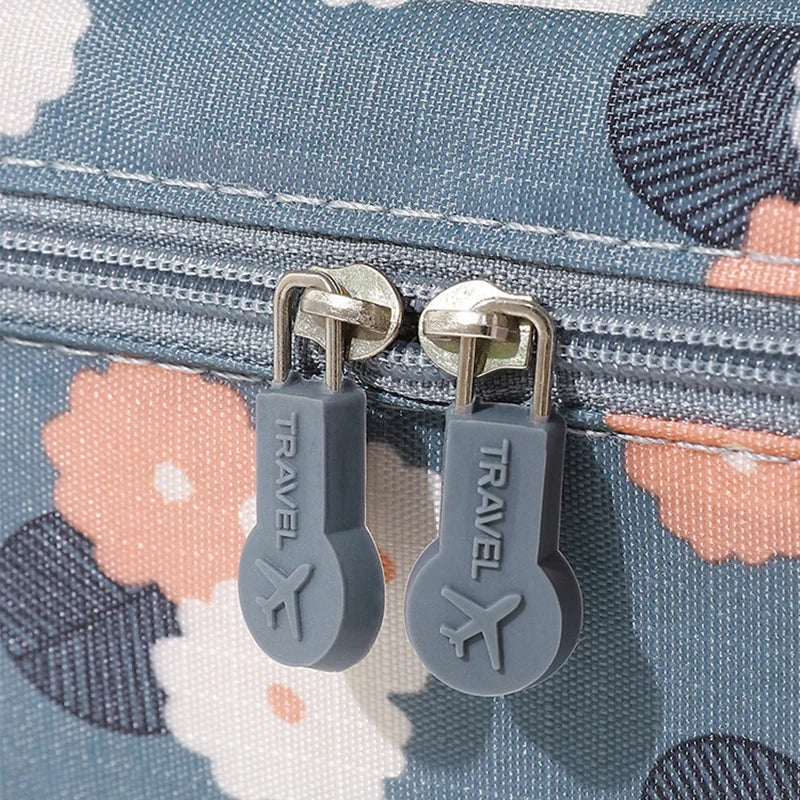 Travel Organizer Women Portable Toiletries Organizer Cosmetic Bag Girls Multiple Compartments Waterproof Make Up Storage