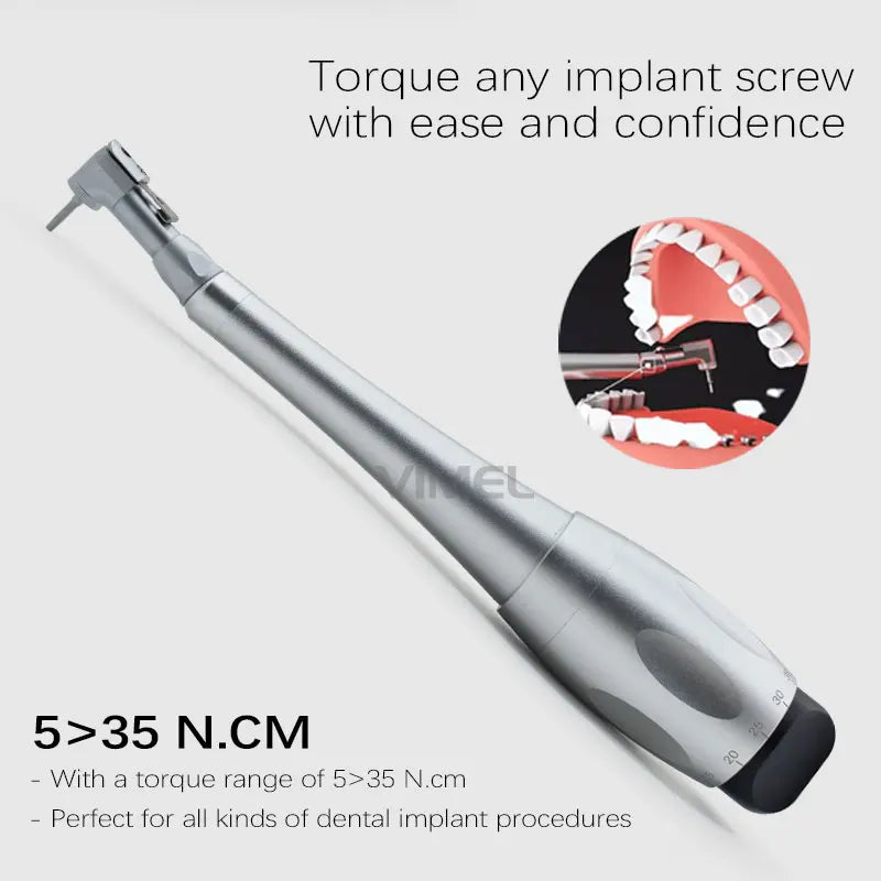 Universal Dental Implant Torque Wrench with 12 Driver Head Kit Hand Driver Screw Handpiece Dental Implant Tool Viralgem Store
