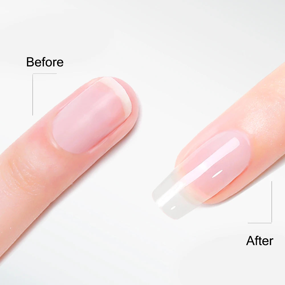 Tinovo Uno 41 Colors Builder Nail Gel in A Bottle Fiber Gel for Extensions Semi Permanent UV Building Poly Acrylic Nails Liquid