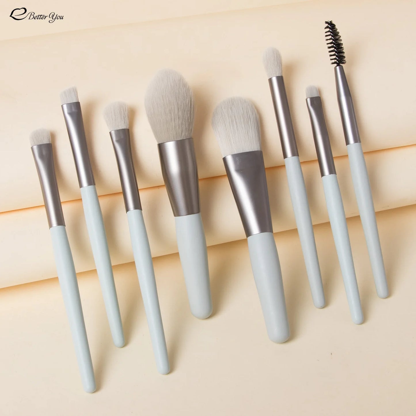 8Pcs Professional Makeup Brushes Set Cosmetic Powder Eye Shadow Foundation Blush Blending Concealer Beauty Make Up Tool Brushes