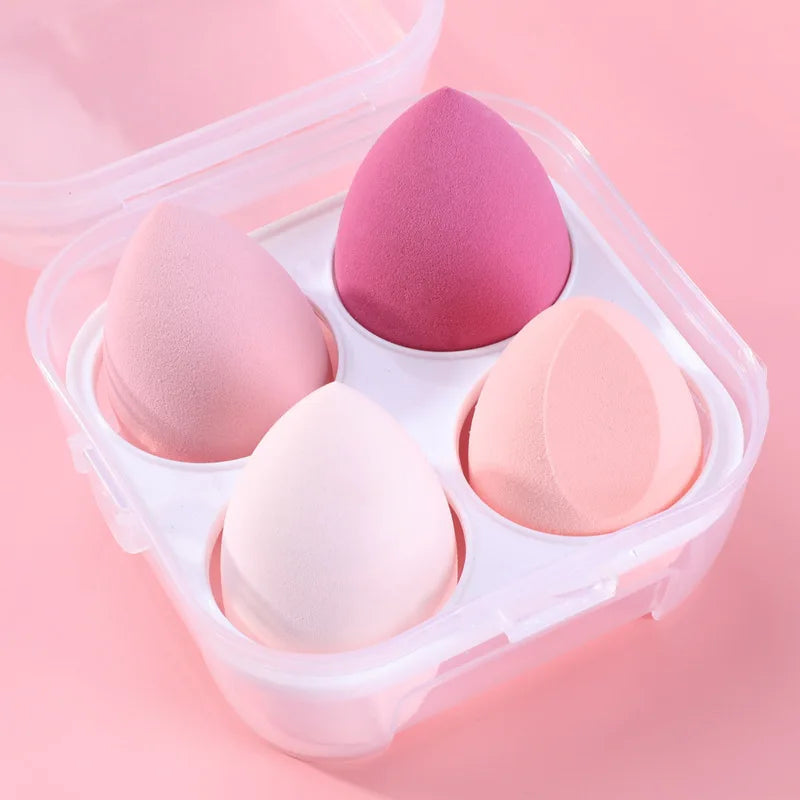 4pcs Makeup Sponge Blender Beauty Egg Cosmetic Puff Soft Foundation Sponges Powder Puff Women Make Up Accessories Beauty Tools Viralgem Store