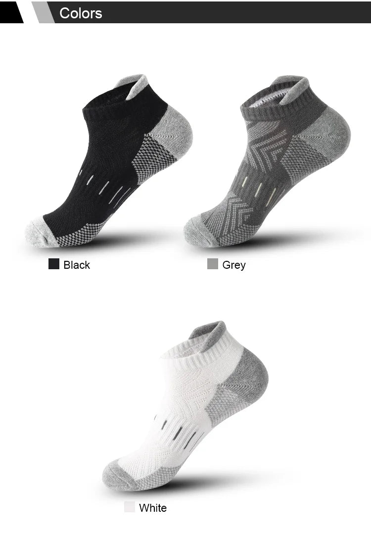 6 Pairs/Lot Men's Sport Socks Breathable Outdoor Running buffer thickenBasketball Socks Cotton Training Short Tube Socks For Men Viralgem Store