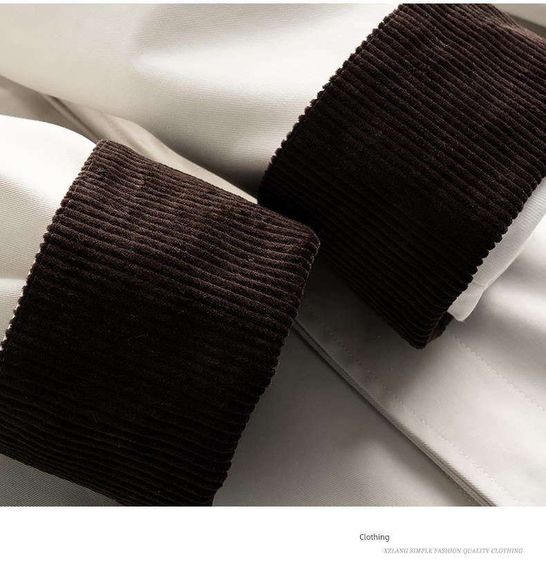 2024 Spring & Fall New Arrival K-style Loose Lapels Men's Mid-Length Trench Coat Japanese-Style Retro Casual Korean Coat Men Viralgem Store