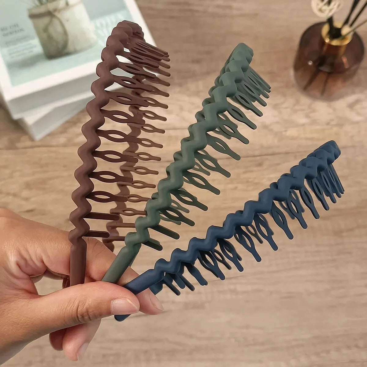 3Pcs Fashion Non-slip Hair Bands for Women Men Wave Shape Simple Headband Girls Face Wash Hairband Hair Accessories Headwear