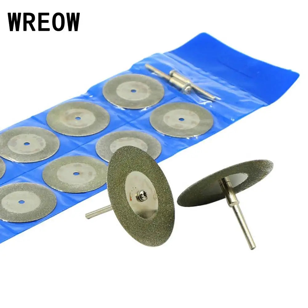 10PCS 50mm mini cutting disc Diamond Coated Grinding Polishing Rotary Grind Disc saw Blade Cutting Cut Off Wheels Disc Tools Viralgem Store