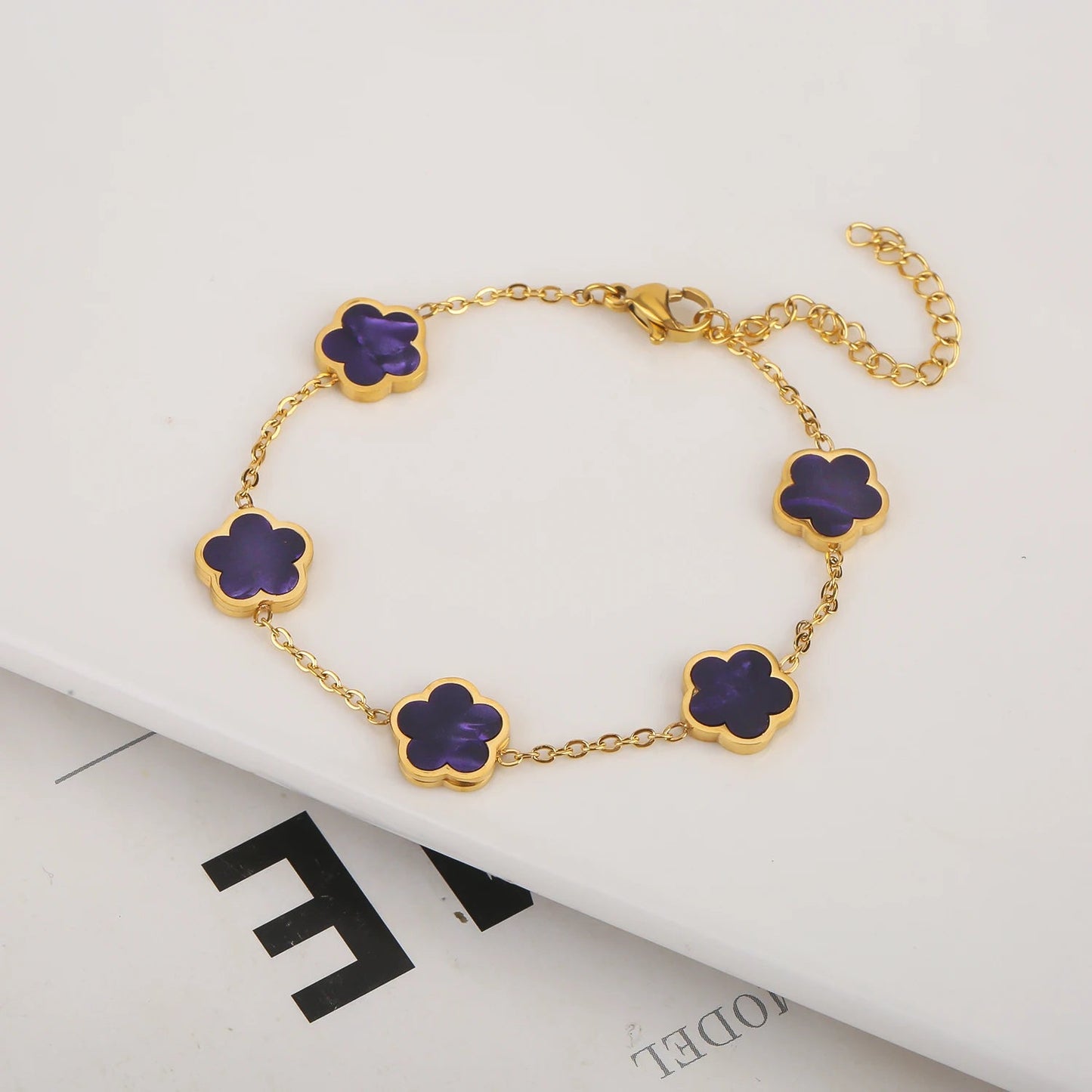 Stainless Steel Non Fading Minimalist Creative Plant Live Leaf Petal Flower Pendant Necklace Earrings Bracelet Jewelry Set Viralgem Store