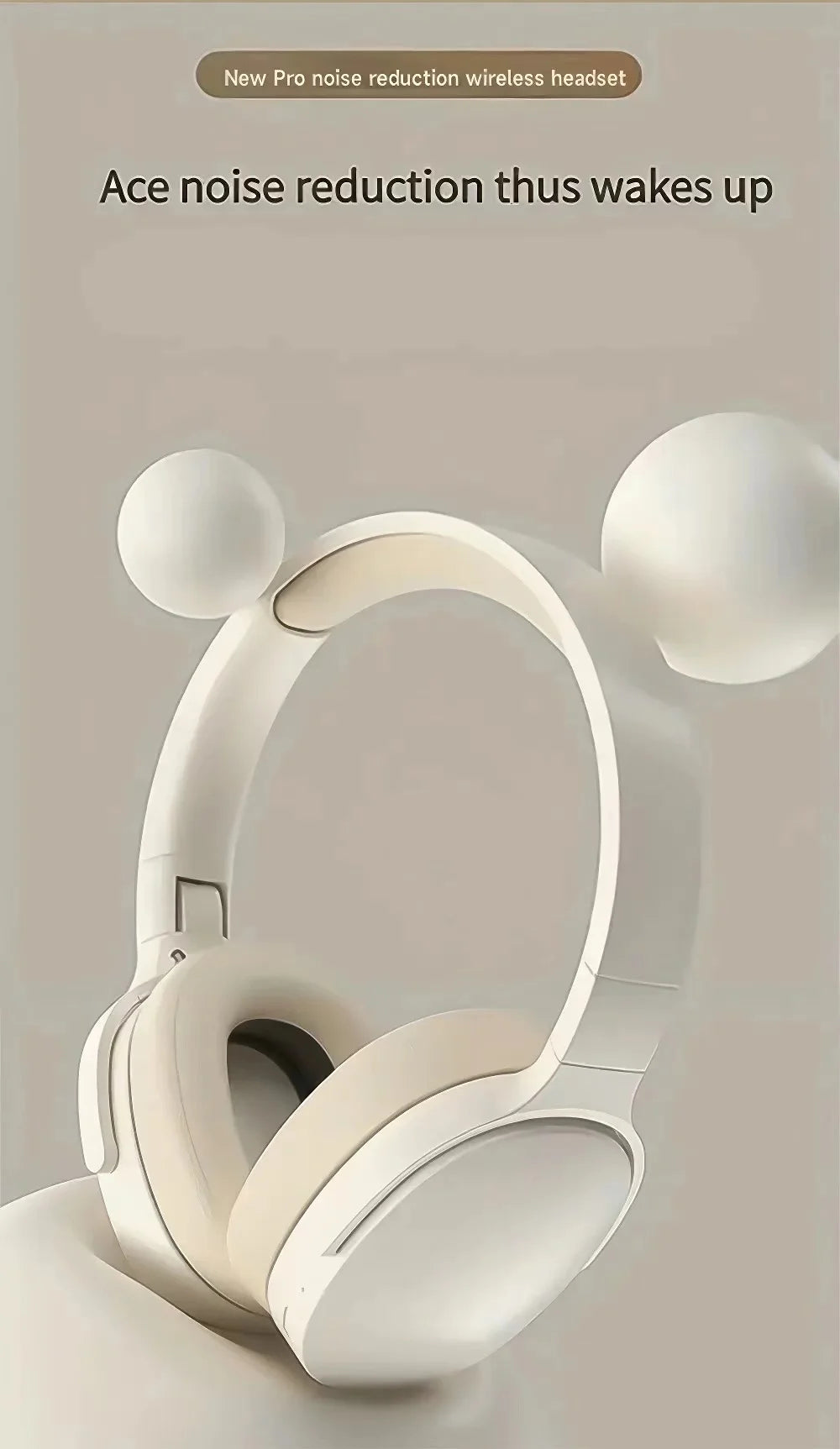 #P2961 Wireless Bluetooth 5.3 Headphones Over Ear Hifi Stereo Headset True Sports With Earphones TF/AUX Music Player with HD Mic Viralgem Store