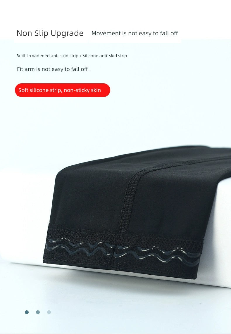 Summer Viscose Fiber Sun-Protection Oversleeves Men's Plus Size UV Protection Cool Oversleeves Driving and Biking Sun Shade Neutral Arm Guard Women