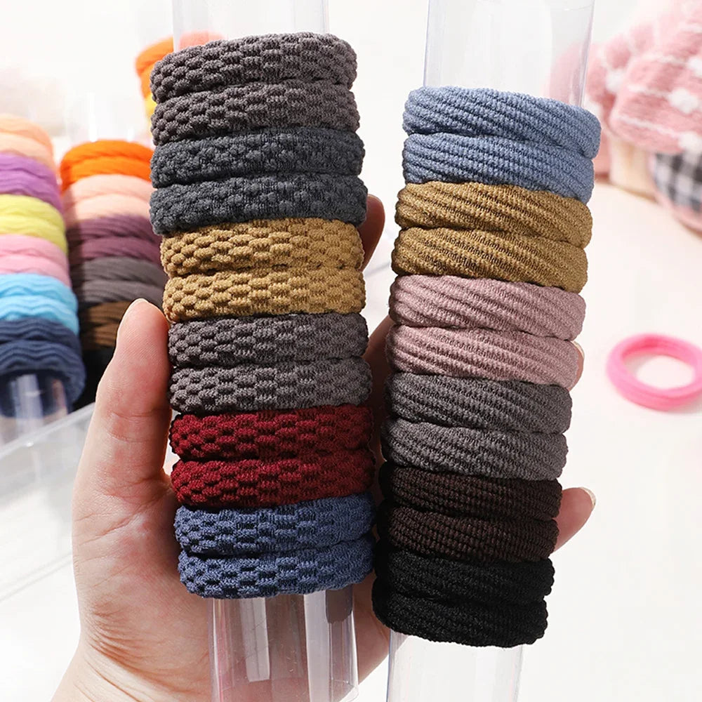 12PCS Women Girls Simple Basic Elastic Hair Bands Ties Scrunchie Ponytail Holder Rubber Bands Fashion Headband Hair Accessories Viralgem Store
