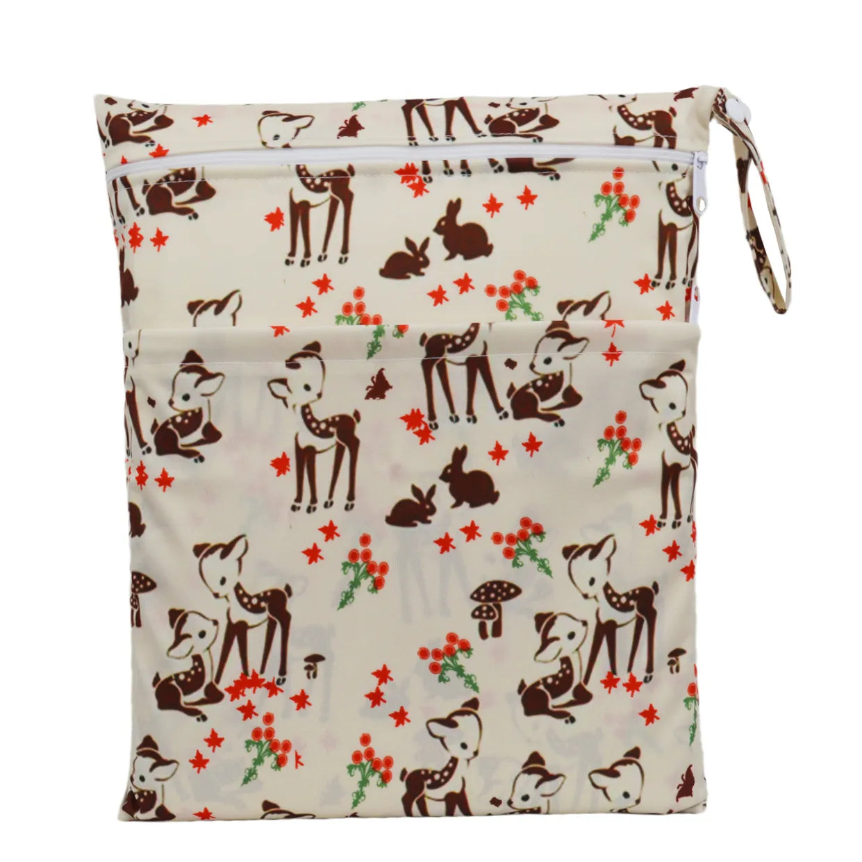 [Sigzagor] Wet Dry Bag With Two Zippered Baby Diaper Nappy Waterproof Reusable Washable Viralgem Store