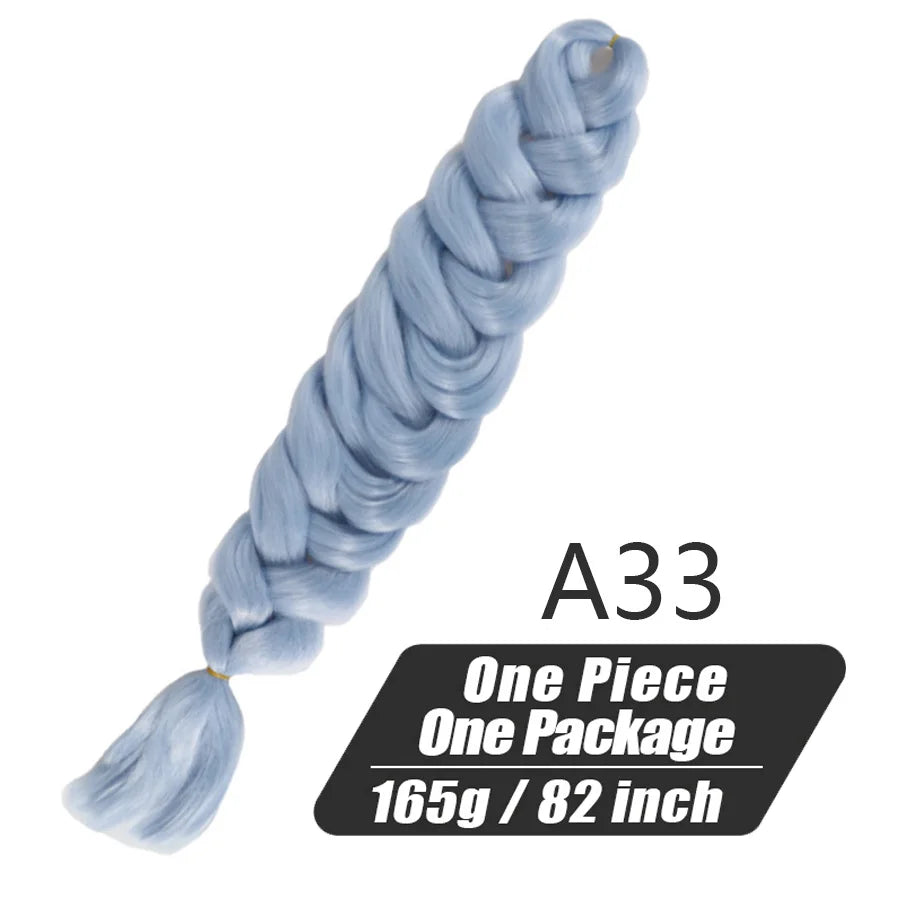 Xpression Crochet Hair Jumbo Braids Hair Kanekalon Expression Hair for Braids Synthetic Braiding Hair Extensions For Women