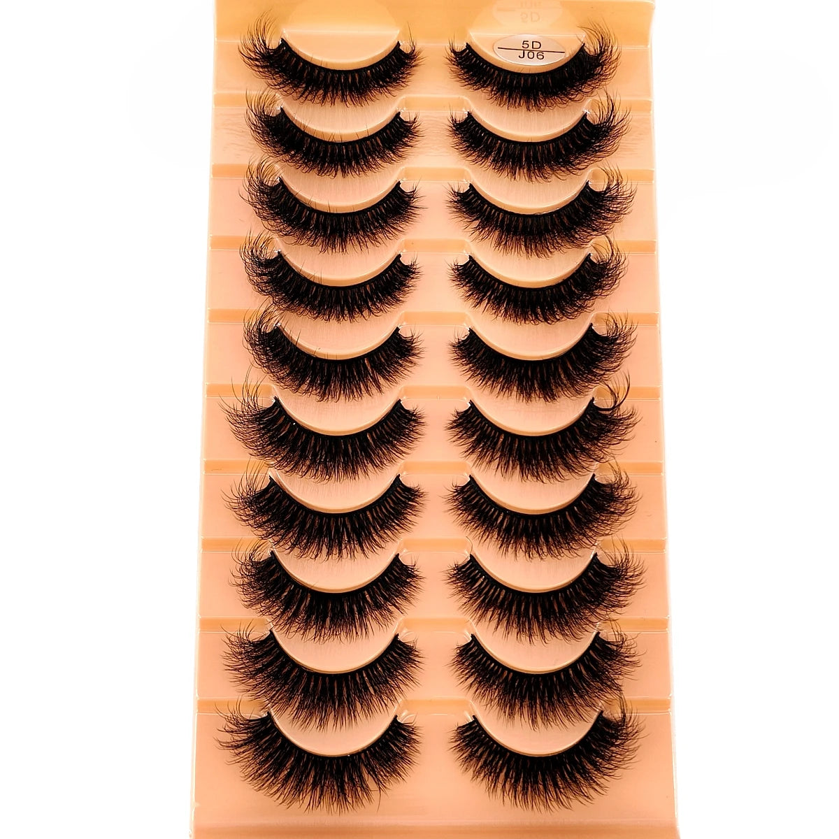10 Pairs 3D Faux Mink Lashes Fluffy Soft Beauty Wispy Natural Short False Eyelashes Curly lashes Makeup Classic Thick eyelashes