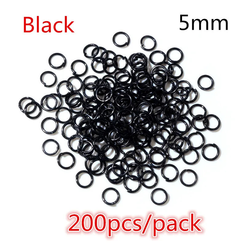 50-200pcs DIY Jewelry Making Accessories Findings Earring Hooks/Jump Rings/Lobster Clasps Craft
