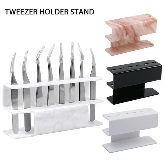 1PC Eyelash Tweezers Storage Rack Tweezer Organizer Holder Stand Eyelash Extension Tools Makeup Beauty Shelf 6/8 Holes