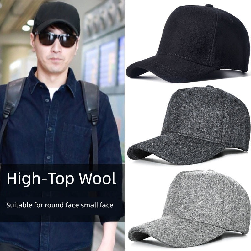 Wool Hat Men Large Size Tall Crown Suitable for round Faces Viralgem Store