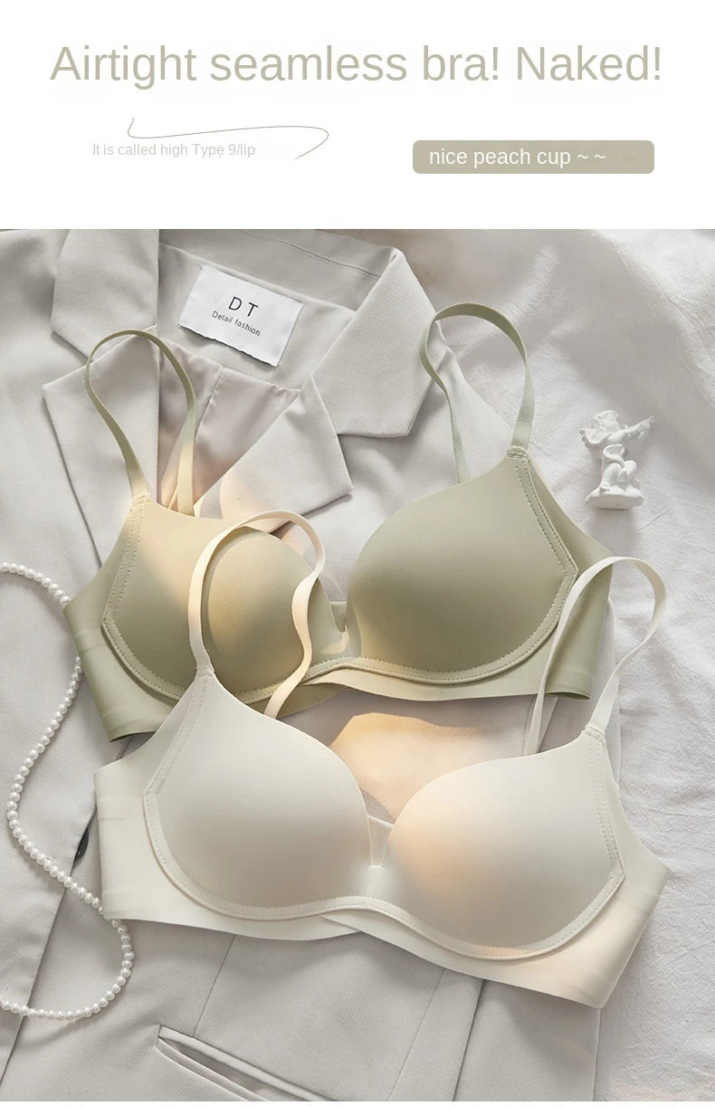 UBAU High-quality lingerie With Beautiful Back, Women's Small Breasts, Sagging-proof, Seamless And Rims-Free Bra