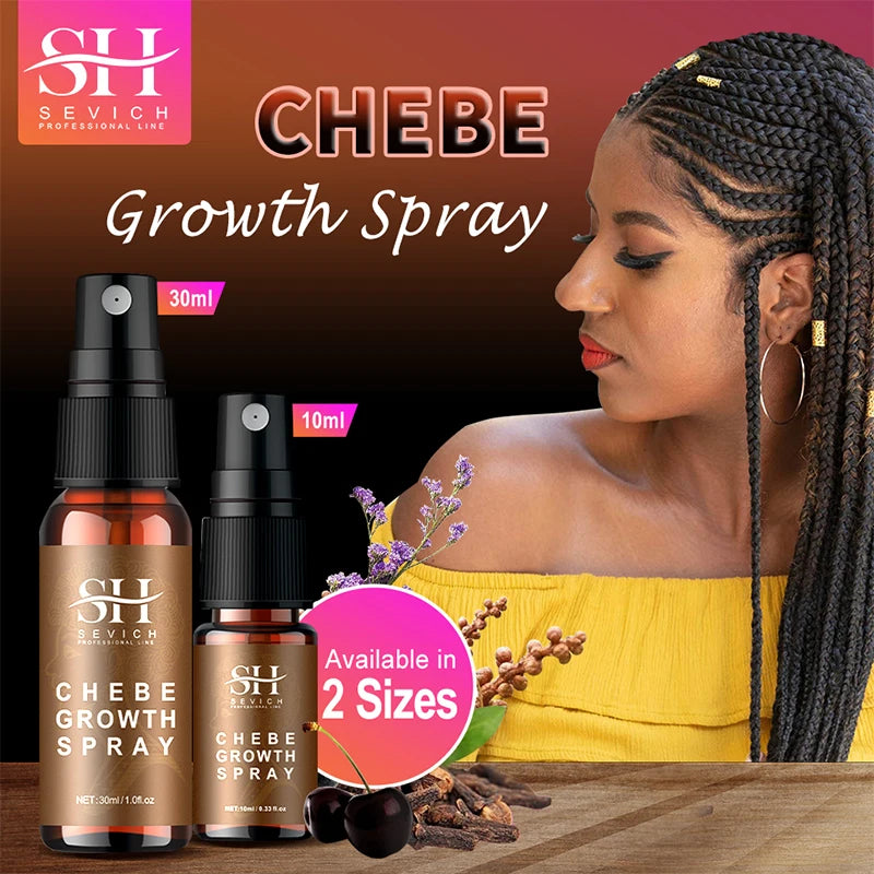 10ml Chebe Spray Fast Hair Growth Oil Hair Loss Treatment Traction Alopecia Spray Repair Damage Anti Hair Break Hair Care Spray