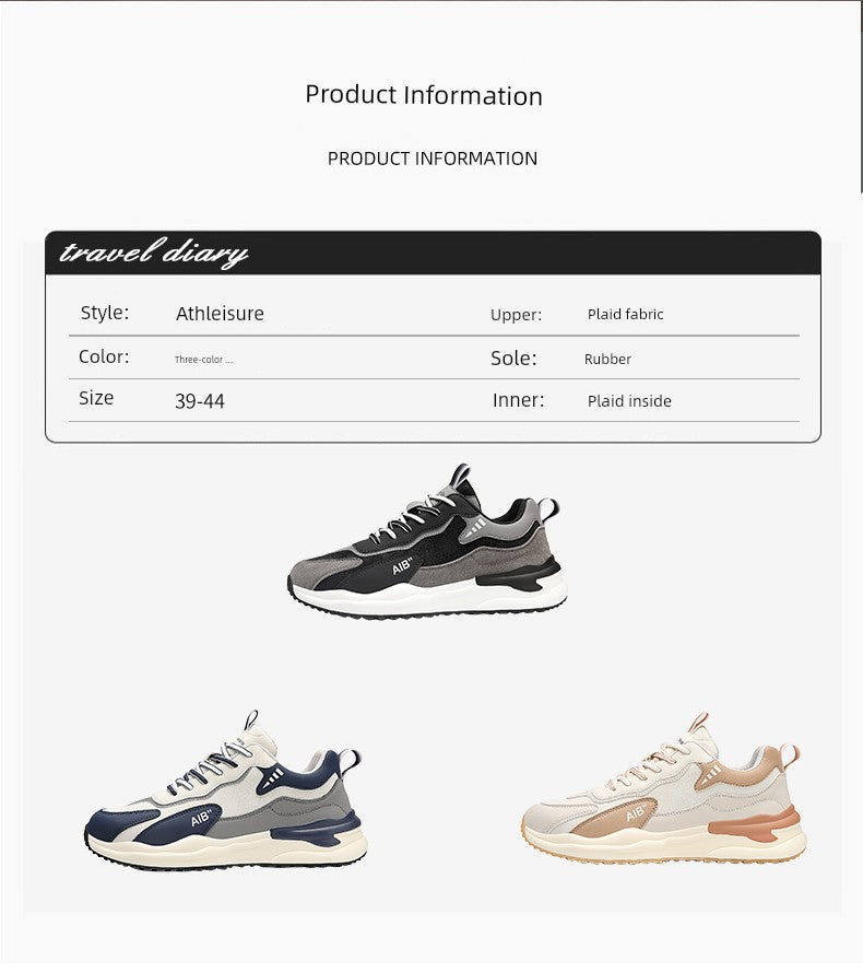 Trendy Putian Summer Casual Junior High School Students Men's Clunky Sneakers