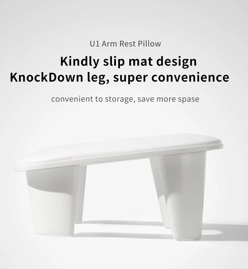 Two Hands Nail Art Hand Pillow Portable Removable Stand Tilt Design Manicure Stand Hand Pillow PU Material Hand Pillow Cushion