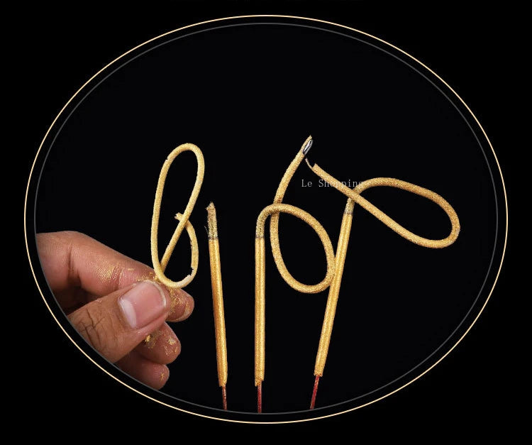 500g Smokeless Thread Incense Gold Roll Money Bamboo Incense Home Worship God of Wealth Incense To Purify The Air Aromatherapy