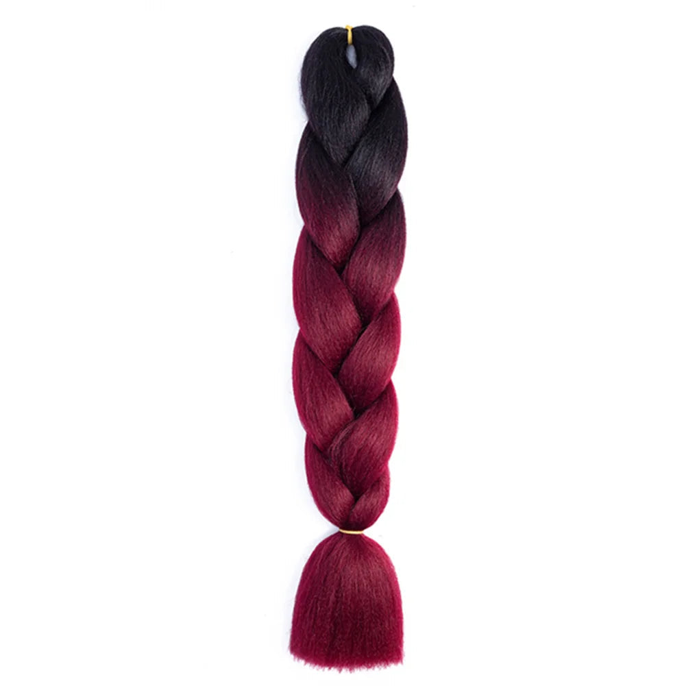 24 Inches DIY Jumbo Braiding Hair Synthetic Hair Extensions Afro Ombre Crochet Braid Hair Wholesale For Women Viralgem Store