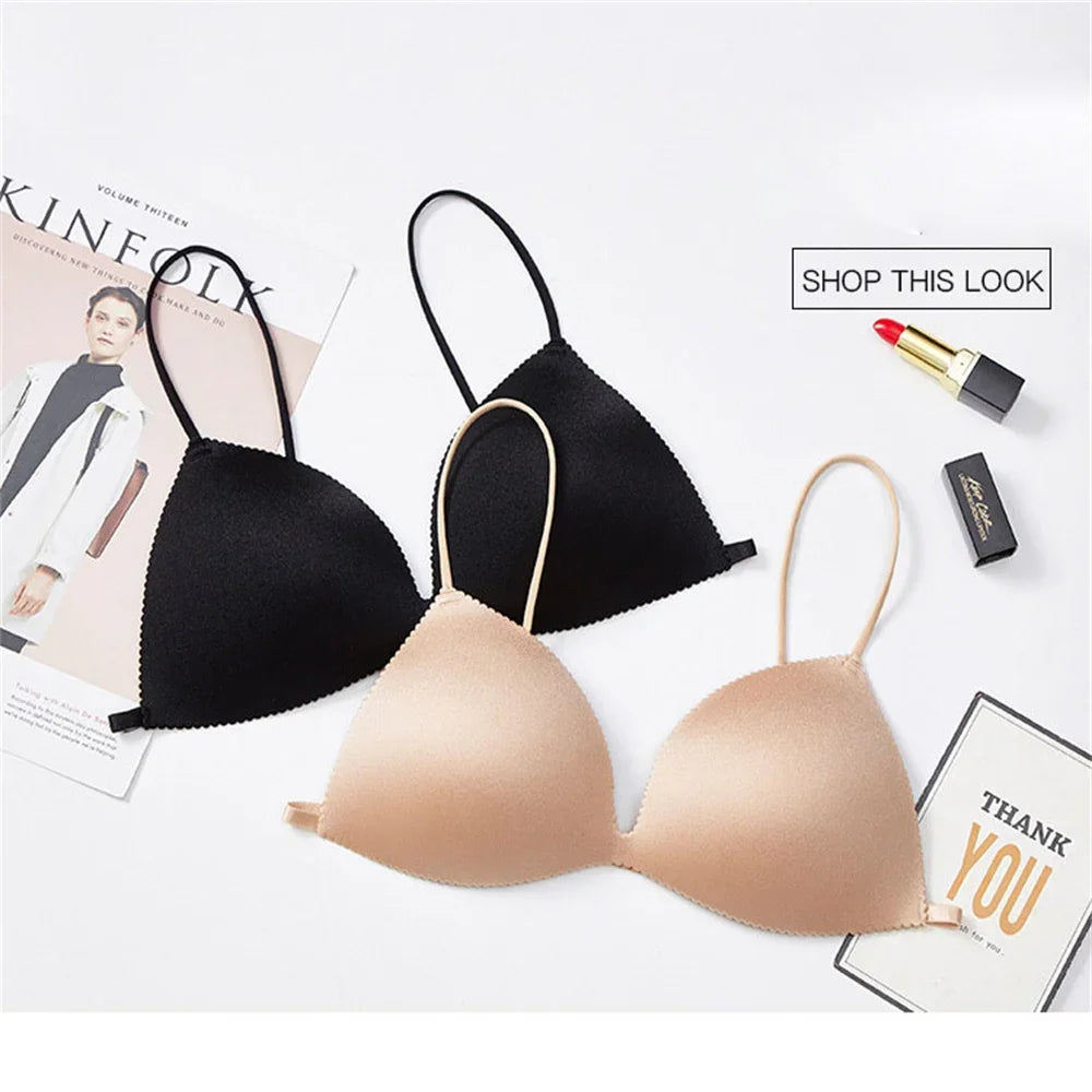 Thin Cup Sexy Seamless Push Up Bra Front Closure Underwear Female Brassiere Modis Lingerie Bras for Women Female Intimates