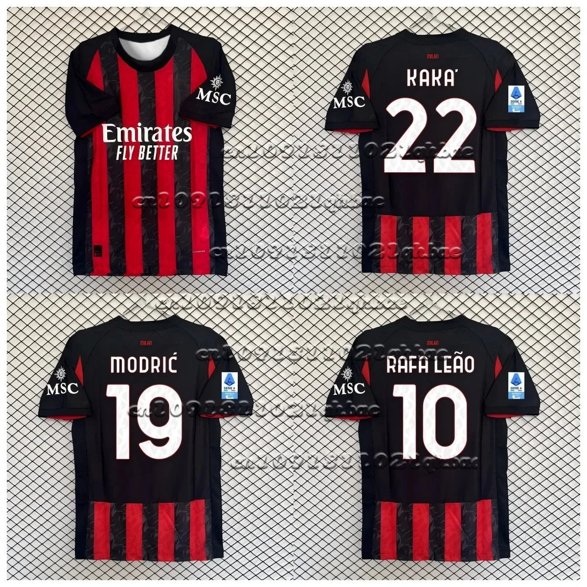 2025AC New Milan Player Edition Jerseys Home 10 Short Sleeved Leo Football Top Modric Quick Drying Comfortable Motorcycle Suit