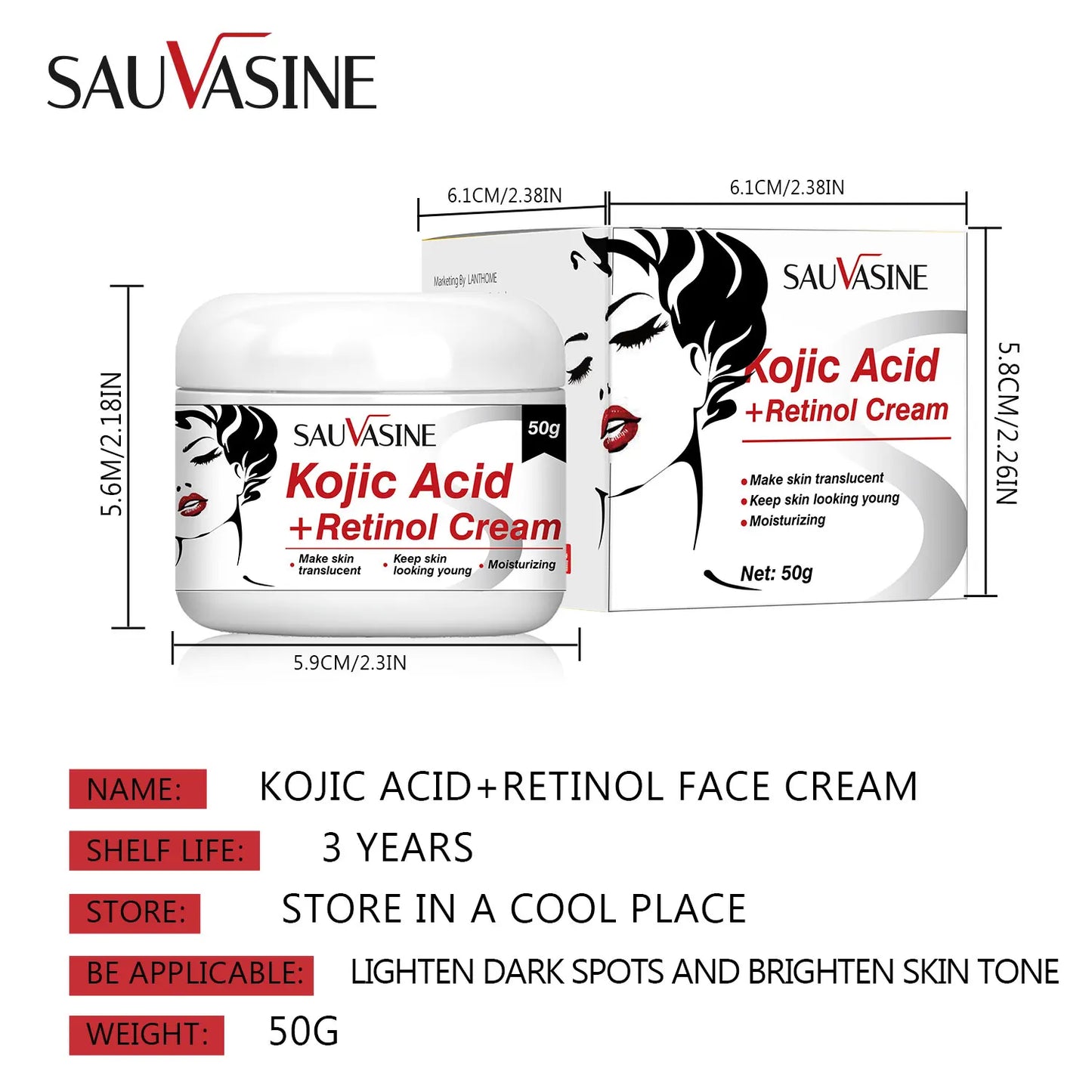 5PCS Kojic Acid Skin Care Set Kojic Acid Soap Moisturizing Facial Cream Body Lotion Face Cleanser Skin Care Products