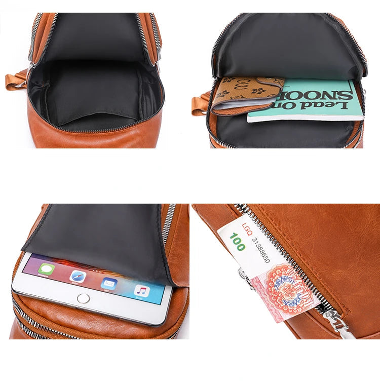 Women Bag New Shoulder Bag Casual Chest Bag Business Ladies Messenger Bag Multi-Functional Sport Travel Pack All Match Sling Bag Viralgem Store