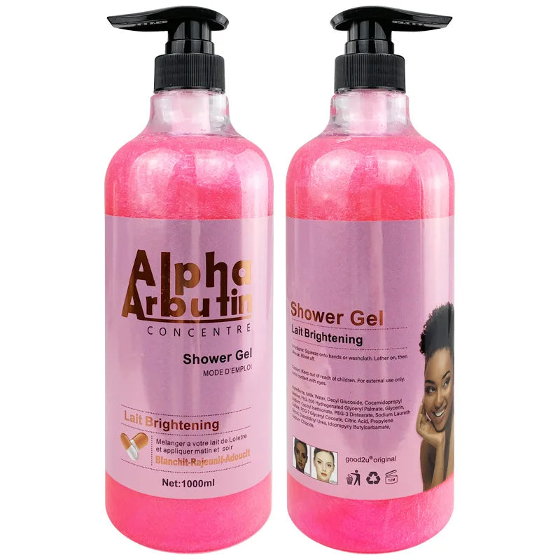 1000ml Vitamin C Body Lotion Anti-aging Shower Gel AHA and Arbutin Beauty Skin Body Wash for Dropshipping Viralgem Store