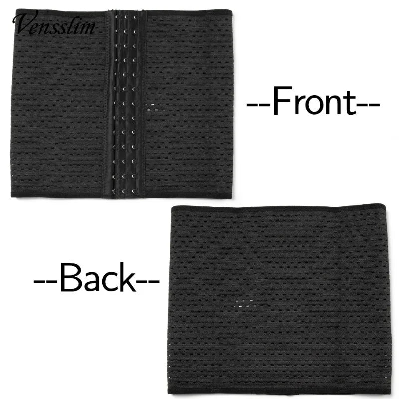 Vensslim Men Slimming Body Shaper Belt Weight Loss Tummy Control Strap Hooks Waist Trainer Workout Fitness Compression Corset Viralgem Store