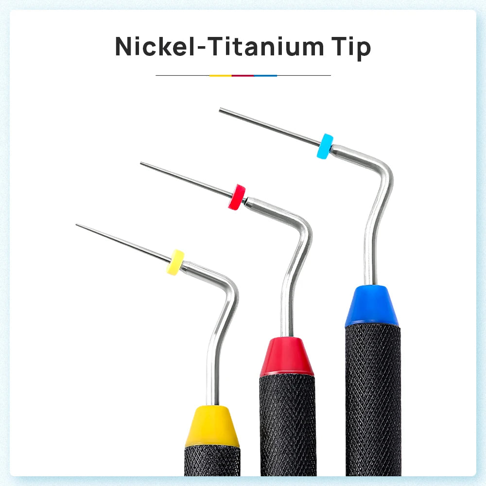 1Pcs AZDENT Dental Endo Buchanan Hand Plugger Fill Instrument NITI Tip #0 #1 #2 Endodontic Dentist Dentistry Tools