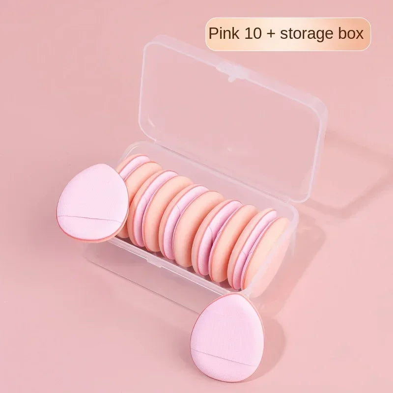 10Pcs Mini Finger Puff Foundation Small Air Cushion Powder Sponge Face Concealer BB Cream Cosmetic Applicator Makeup Tools Viralgem Store