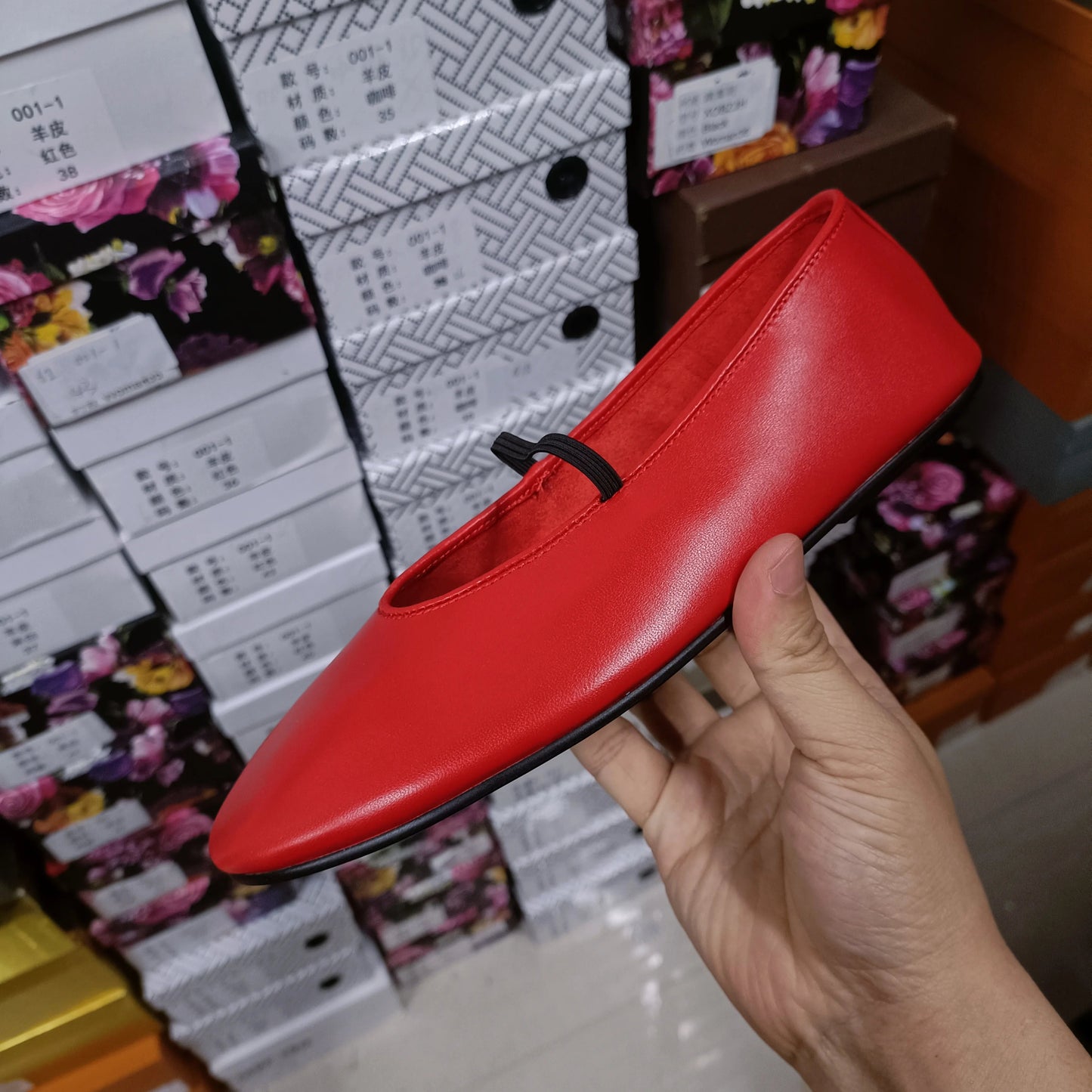 100% Leather Ballet Flats Luxury Designer Shoes for Women 2023 Black High Quality  Mary Janes Ballerina Comfortable Shoes Woman Viralgem Store