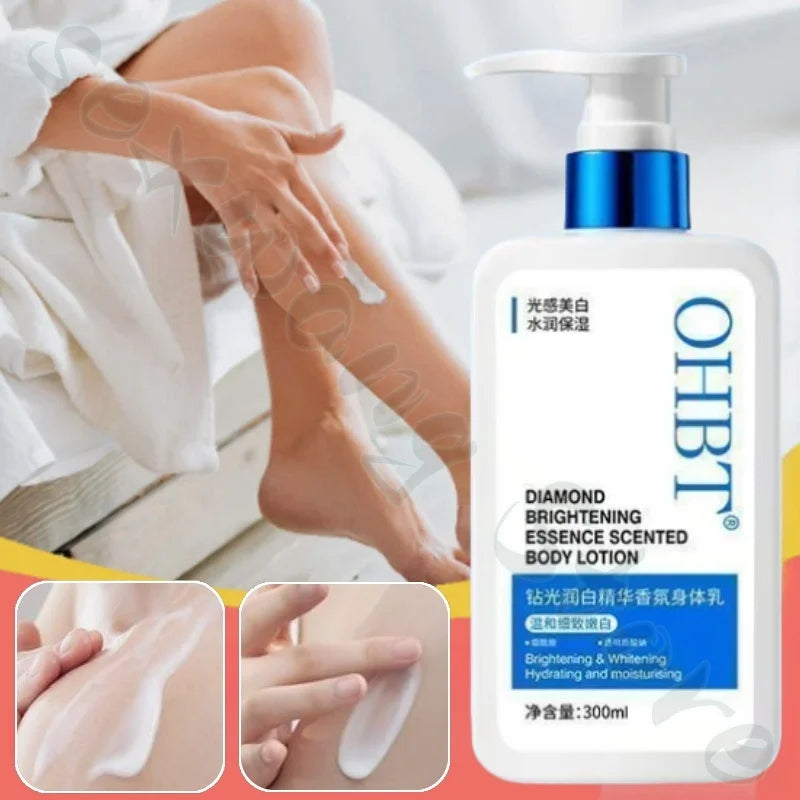 300g OHBT body lotion nourishes and cares for the skin to improve acne, rough and dry skin texture is refreshing and not greasy Viralgem Store