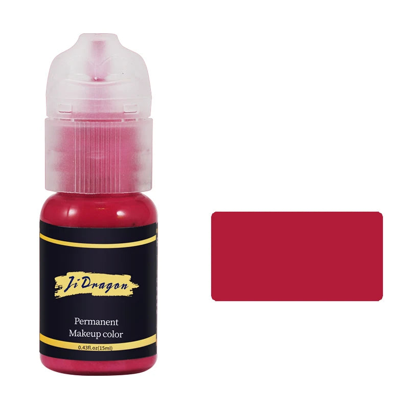 15ml Tattoo ink Pigment Color Paint Set Mix Permanent Makeup Microblading Eyebrow Lip Eyeliner SMP Beauty PMU Body Art Supplies