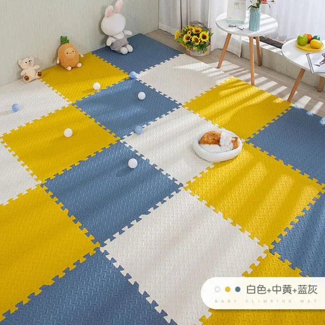 16pcs Foam Baby Play Mat Puzzle Mat Kids Interlocking Exercise Tiles Rugs Puzzle Floor Tiles Toy Carpet Soft Carpet 30*30*1cm Viralgem Store