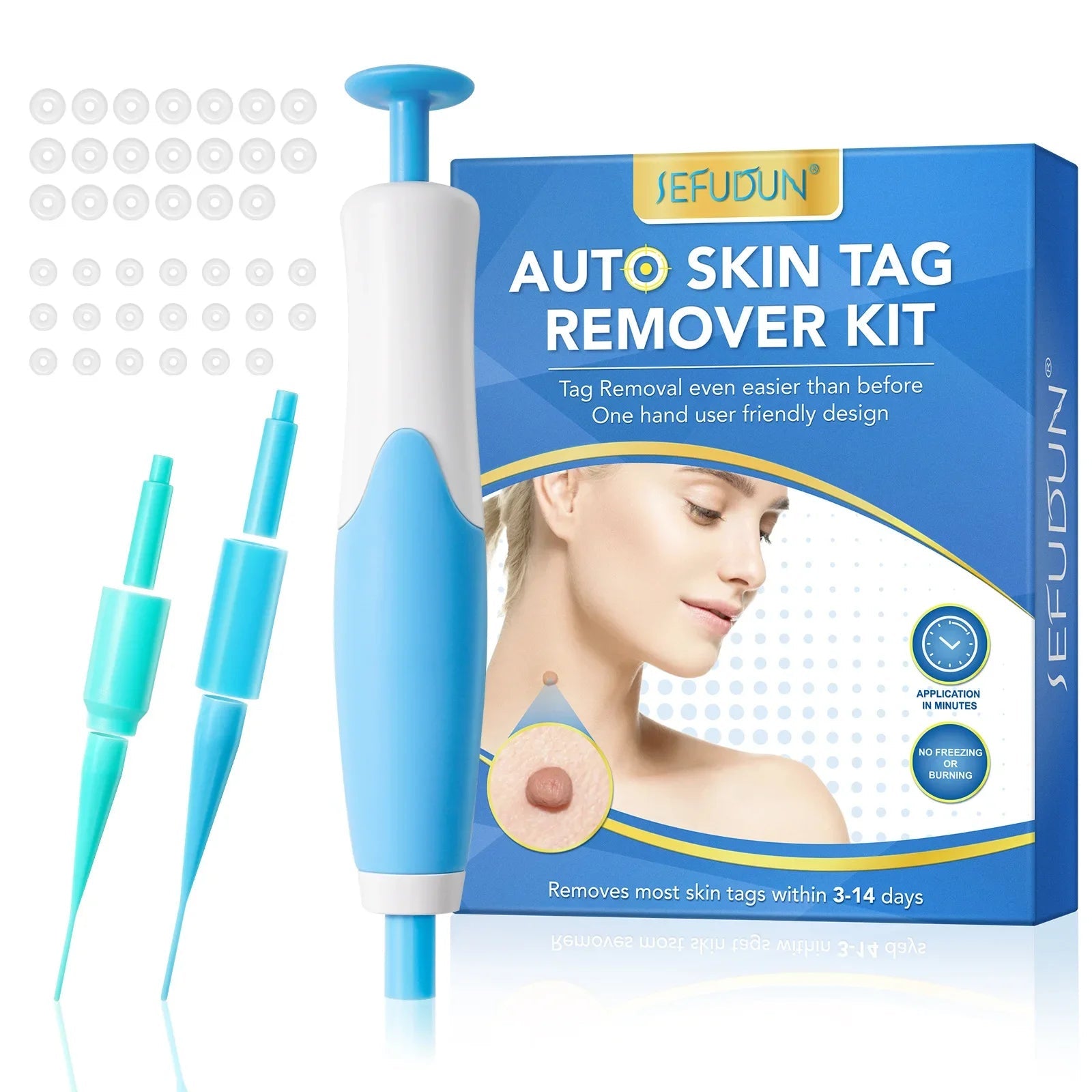 2 IN 1 Auto Micro Skin Tag Remover Device Standard And Micro Skin Tag Removal Kit Adult Mole Wart Remover Face Care Beauty Tools Viralgem Store
