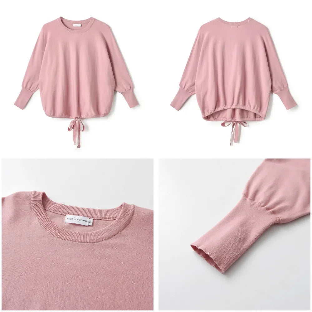 2024 New Lady Knit Top Womens Knitted Shirts Women Classic Blouse Elastic Great Quality